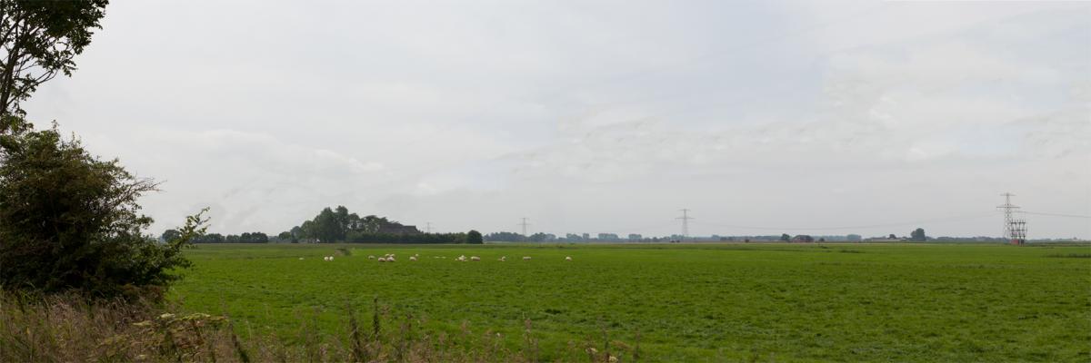 Landscape where wind turbines will be placed