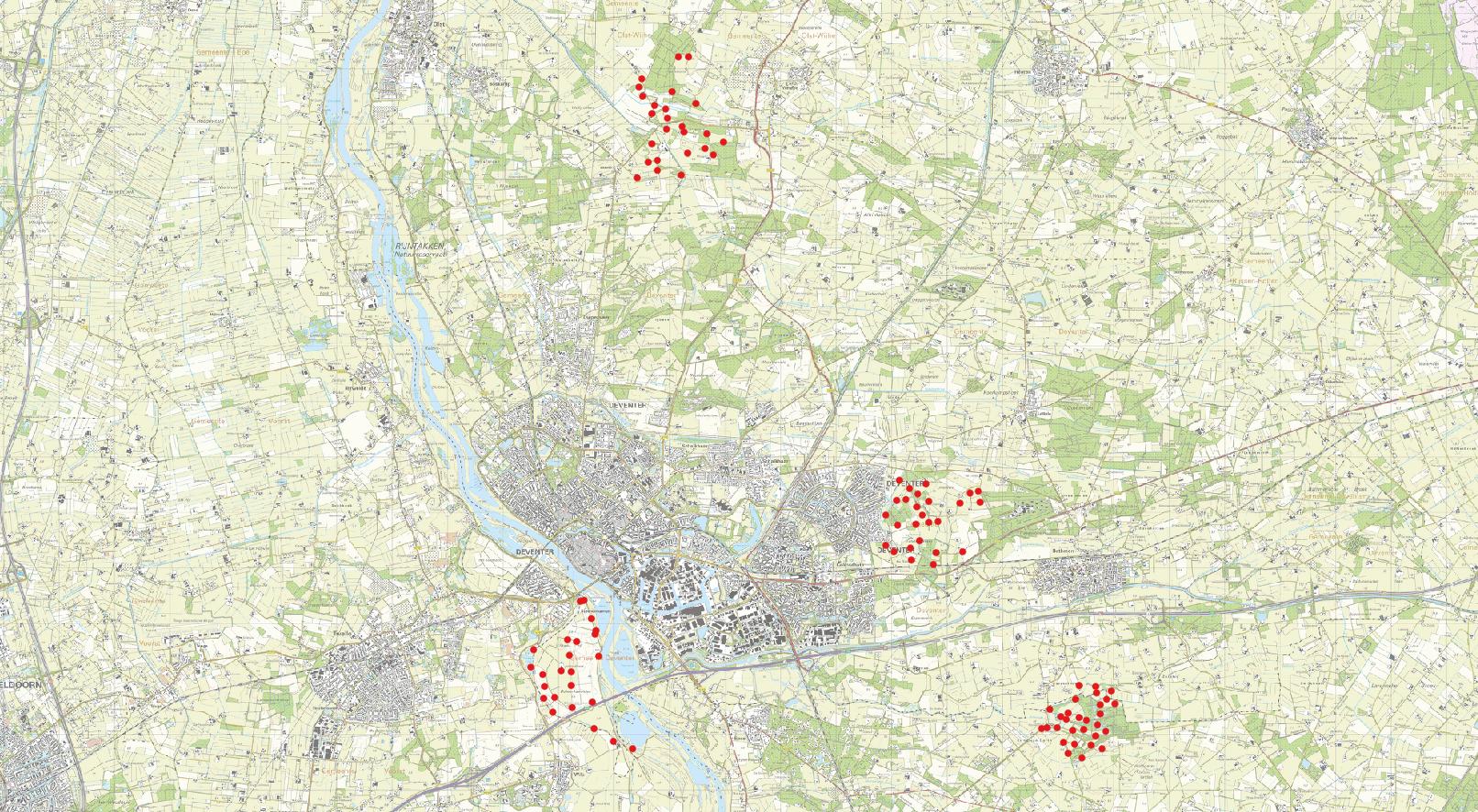 Onderzoek naar kleine marterachtigen in 4 gebieden rondom Deventer