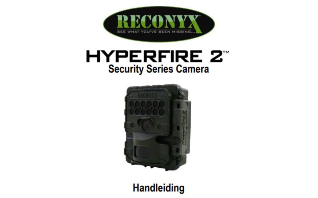 Nederlandstalige handleiding Reconyx HF2X Hyperfire