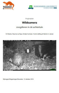 Projectplan Wildcamera in de achtertuin