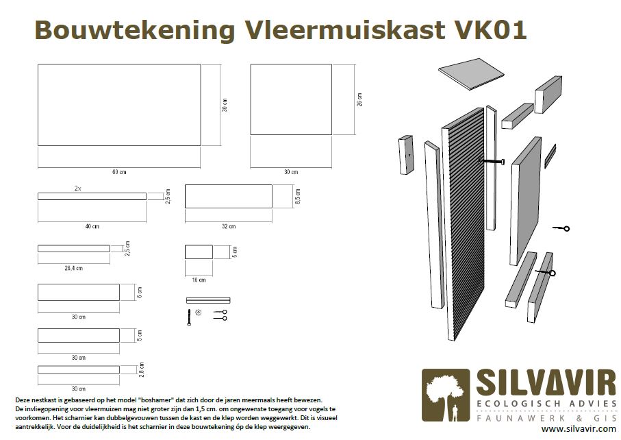 Bouw-instructies Vleermuiskast VK01